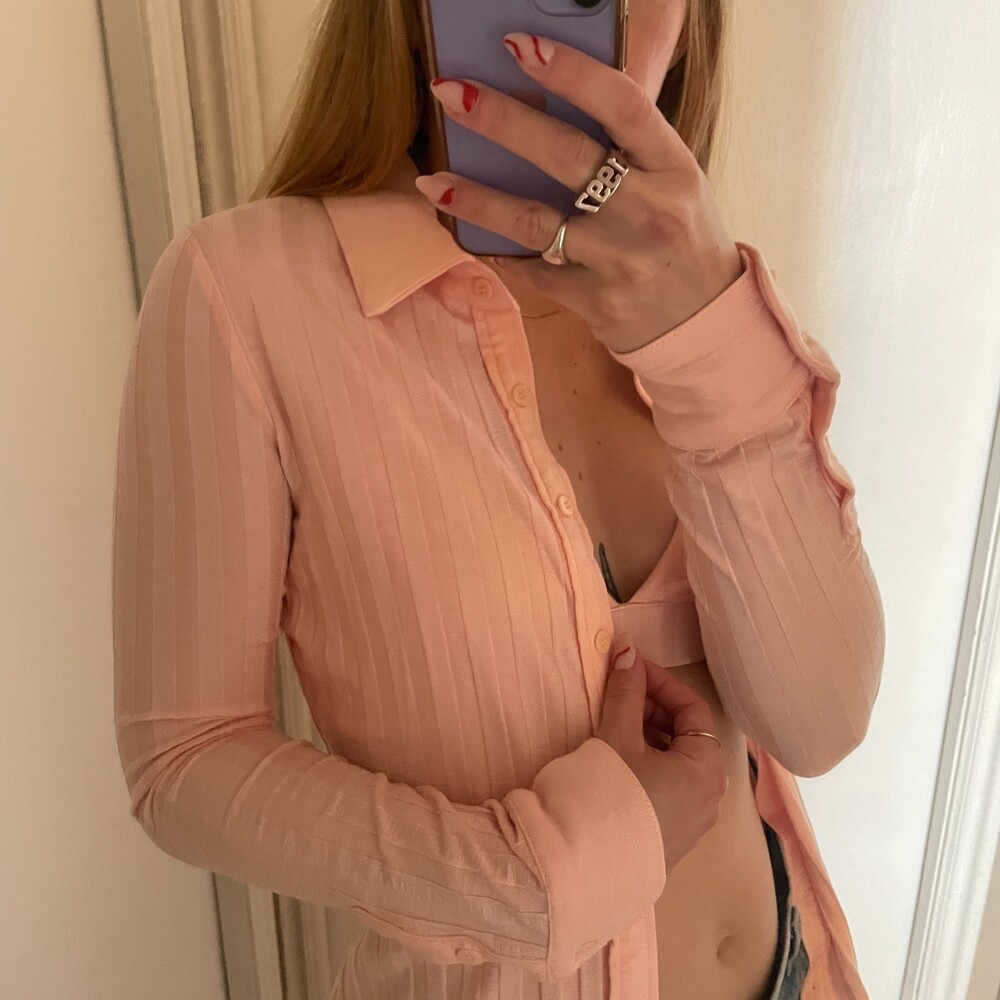 Jonathan Simkhai Collared Button Front Blouse and… - image 3